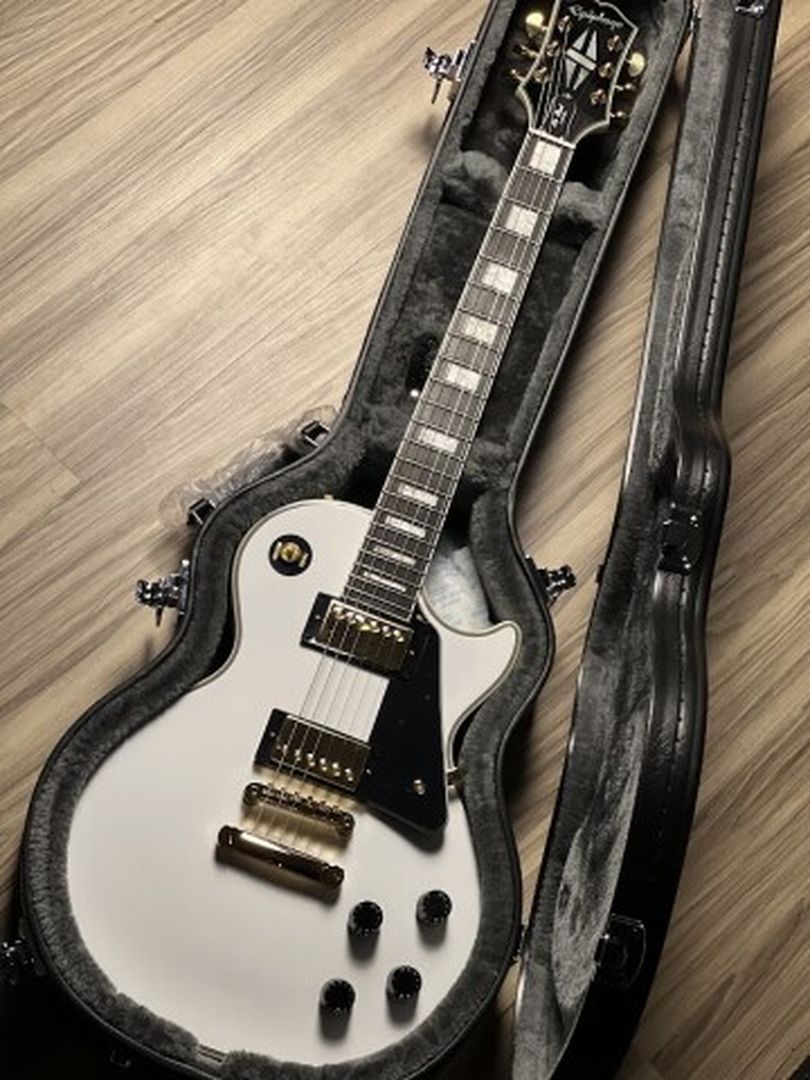 ชุดแต่ง Epiphone Les Paul สี Alpine White (พร้อมเคส)