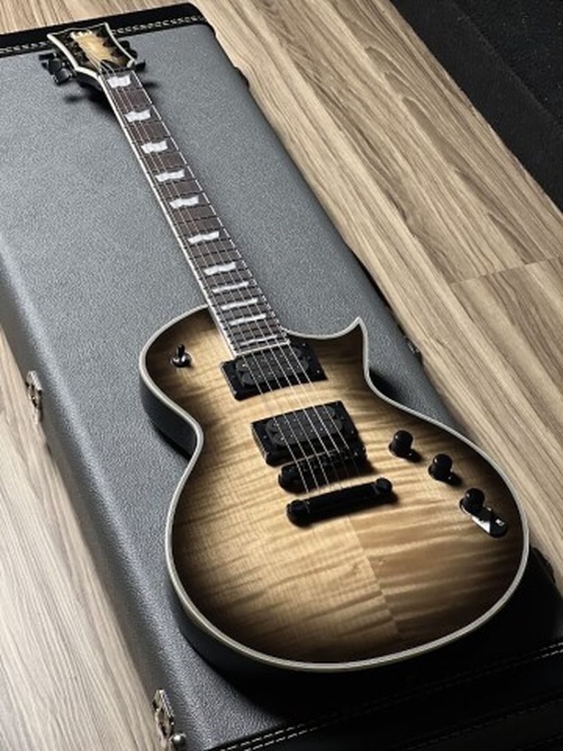 ESP LTD EC-1000T พร้อม Flamed Maple สีดำ Natural Burst