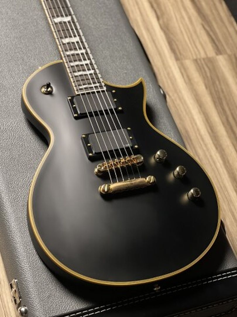 ESP LTD EC-1000 with EMG in Vintage Black