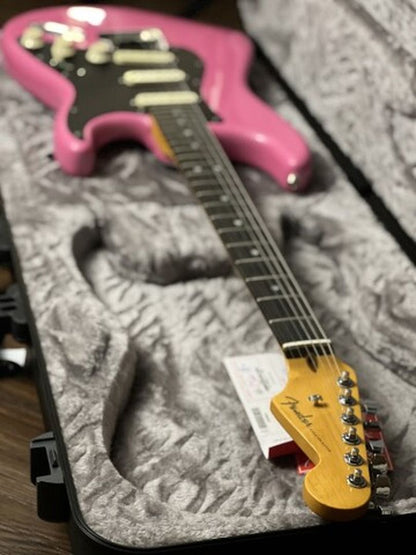 Fender FSR American Ultra Stratocaster พร้อม Ebony FB สี Bubble Gum Metallic
