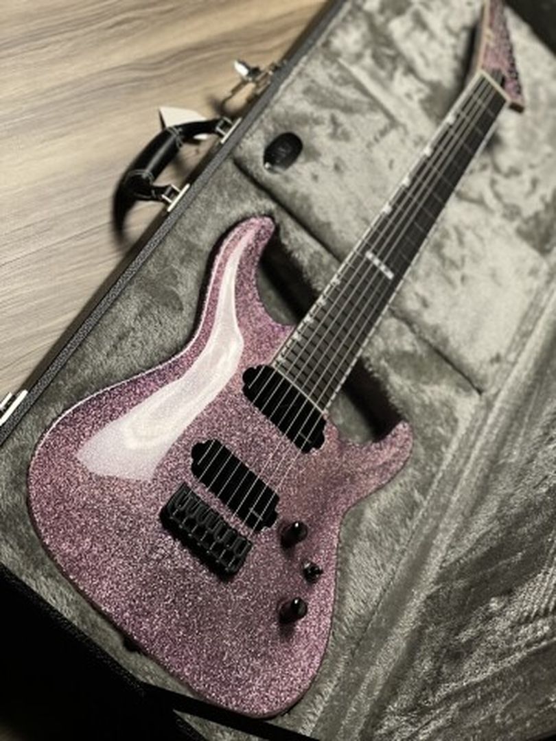 ESP E-II Horizon NT-7B Hipshot in Purple Sparkle