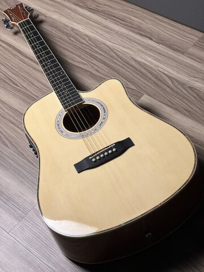 Chard ED 30 N Acoustic Electric สีมันธรรมชาติ