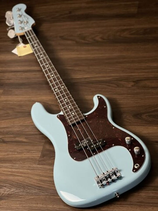 Fender FSR Collection Hybrid II Precision Bass Guitar with RW FB in Daphne Blue