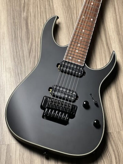 Ibanez RG7320EX-BKF 7-String Electric Guitar in Black Flat