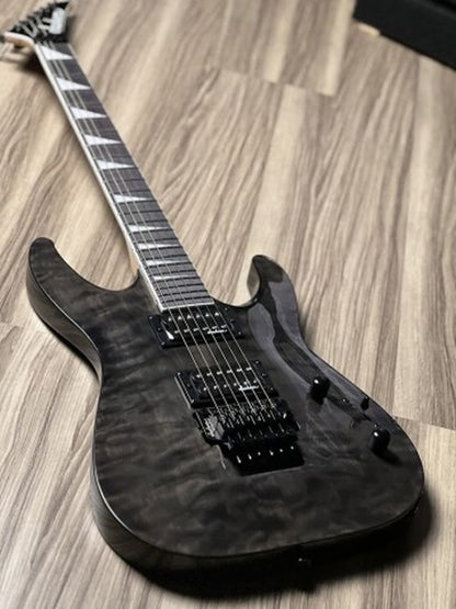 Jackson JS Dinky Archtop JS32Q DKA with Amaranth FB in Transparent Black