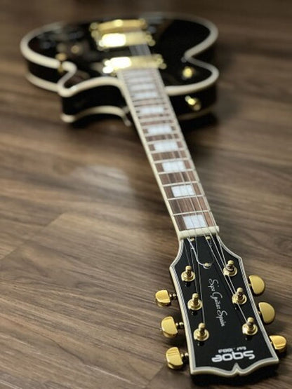 SQOE SELP300 in Black Beauty with Gold Hardware