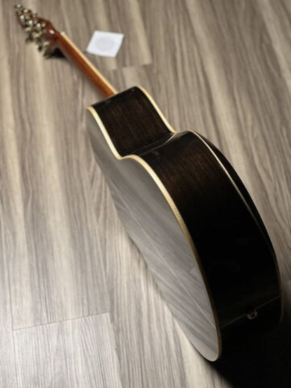 SQOE Spain A9-SK Bevel Cut Full Solid Acoustic Electric in Natural with Fishman Sonitone
