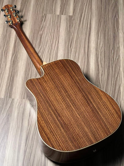 SQOE Spain SQ-PFZL-DC TransAcoustic with Effects in Natural Gloss Spruce/Rosewood