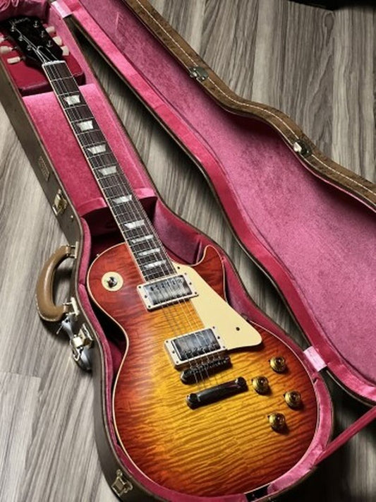 Gibson 1959 Les Paul Standard Reissue สี Washed Cherry Sunburst พร้อมเคส 932017