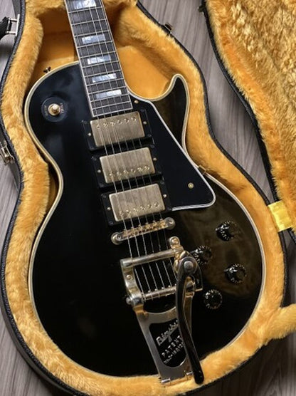 Gibson 1957 Les Paul Custom Reissue 3-Pickup Bigsby in Ebony w/Case 731206