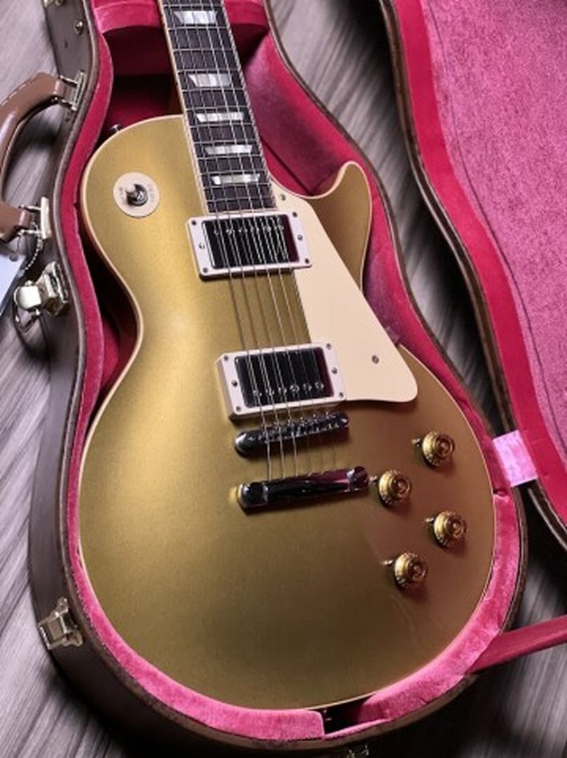 Gibson Custom Shop 57 Les Paul Standard Gold Top Gloss NH w/Case 722173