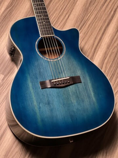 SQOE Spain S340FG BL TransAcoustic with Effects in Blue Burst