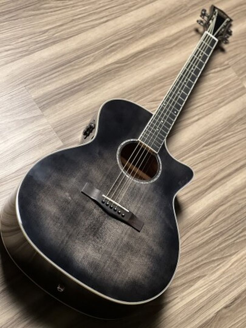 SQOE Spain S340FG BK TransAcoustic พร้อมเอฟเฟกต์ใน Black Burst