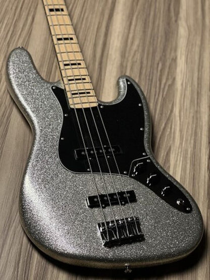 Fender Limited Edition Mikey Way Signature Jazz Bass Guitar in Silver Sparkle