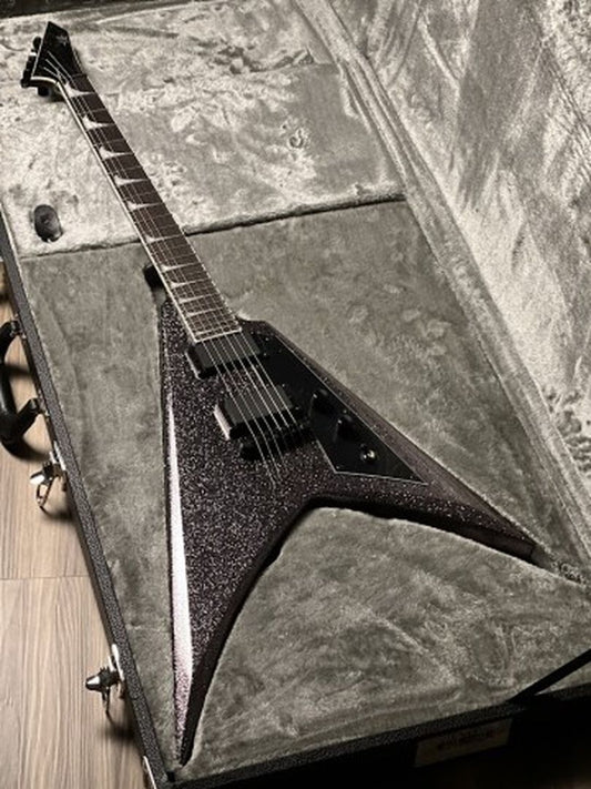 ESP LTD KH V in Black Sparkle Incl. ESP LTD V-Alexi Form Fit Guitar Case