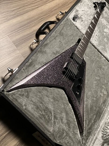 ESP LTD KH V in Black Sparkle Incl. ESP LTD V-Alexi Form Fit Guitar Case