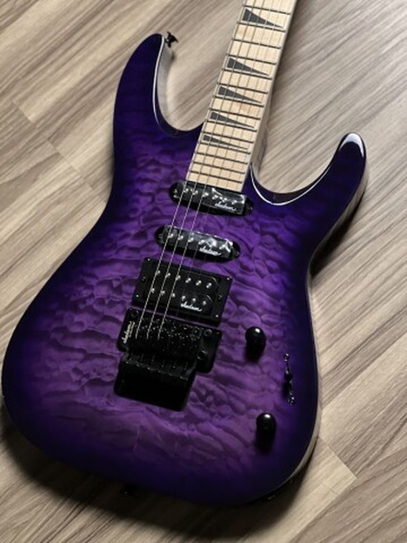 Jackson JS Series JS34Q Dinky DKAM with Maple FB in Transparent Purple