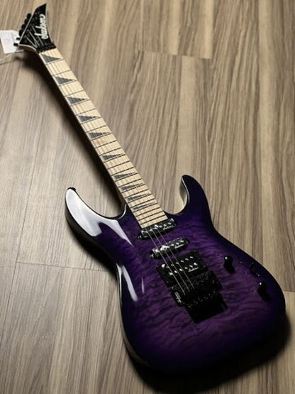 Jackson JS Series JS34Q Dinky DKAM with Maple FB in Transparent Purple