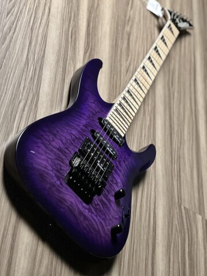 Jackson JS Series JS34Q Dinky DKAM with Maple FB in Transparent Purple