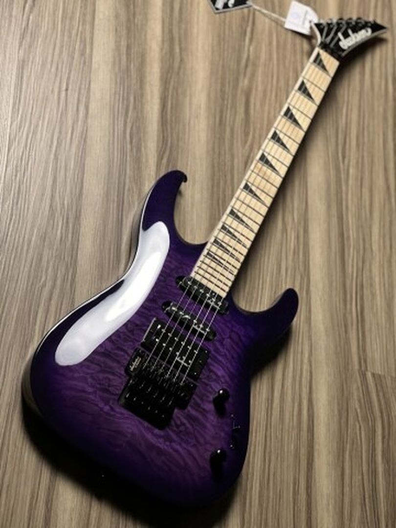 Jackson JS Series JS34Q Dinky DKAM with Maple FB in Transparent Purple