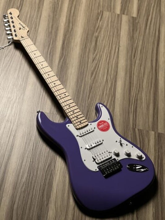 Squier FSR Sonic Stratocaster HSS w/White Pickguard Maple FB in Ultraviolet