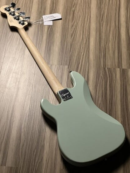 Squier FSR Sonic Precision Bass w/White Pickguard Maple FB in Surf Green