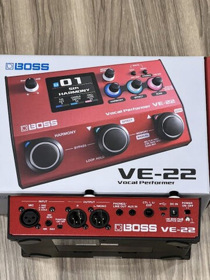 Boss VE-22 Vocal Effects Processor Performer Pedal