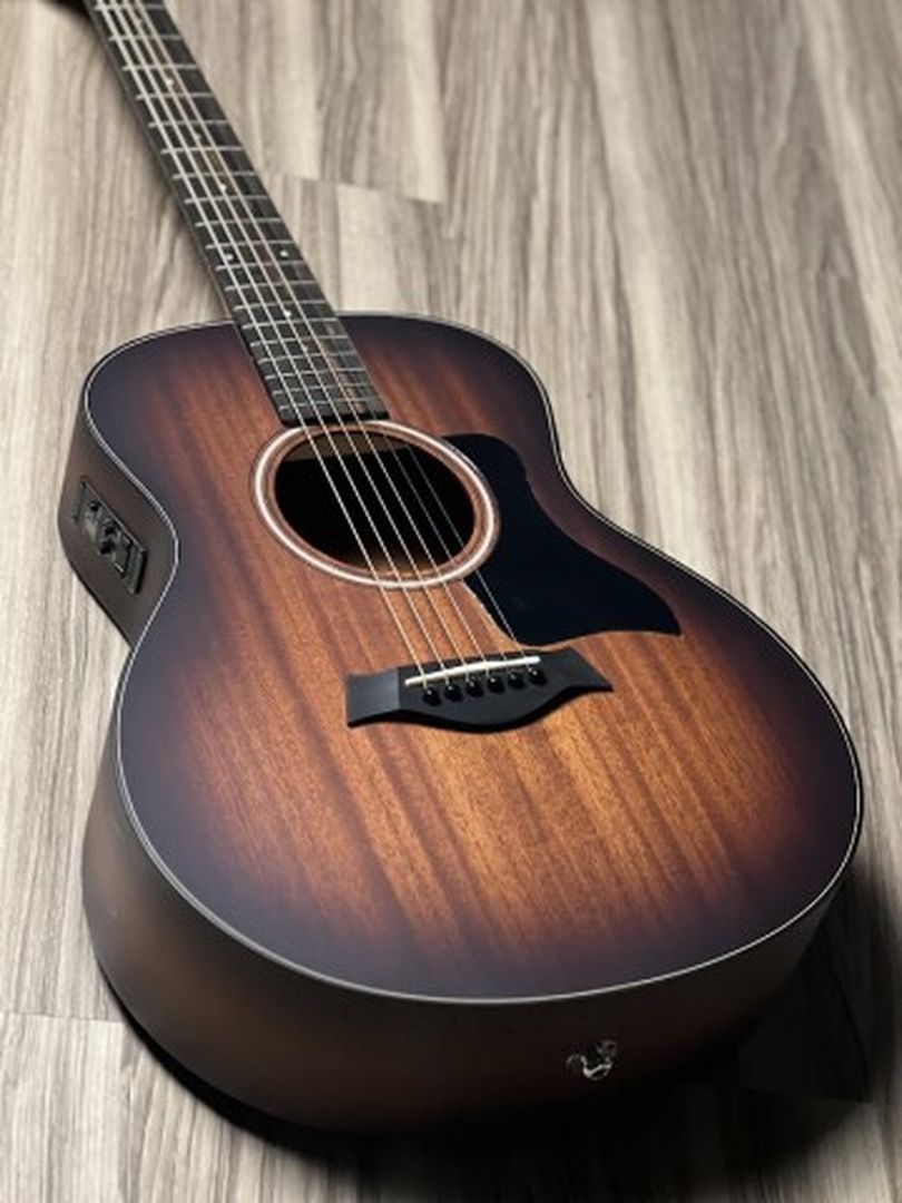 Taylor GS Mini-e LTD (Mahogany Top) Acoustic Guitar with Bag in Shaded Edge Burst