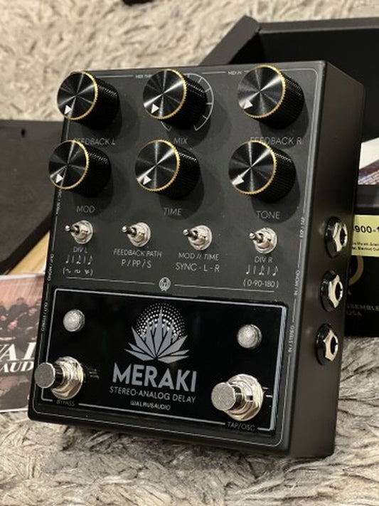 Walrus Audio Meraki Analog Stereo Delay in Blacked Out Limited Edition