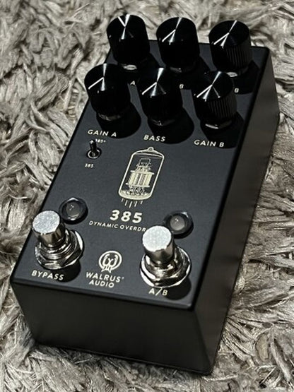 Walrus Audio 385 Overdrive MKII เอฟเฟ็กต์กีตาร์เหยียบสีดำ