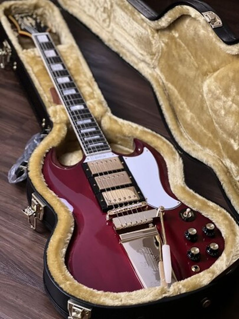 Epiphone Joe Bonamassa 1963 SG Custom in Dark Wine Red Incl