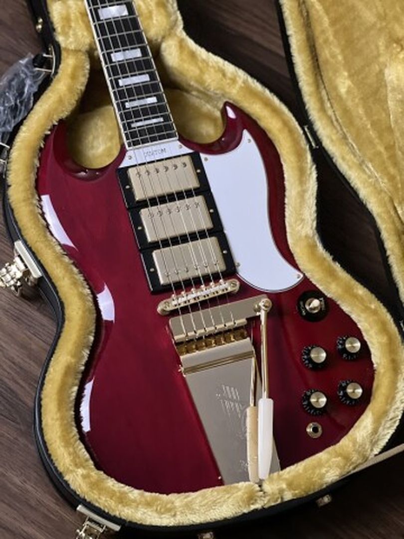 Epiphone Joe Bonamassa 1963 SG Custom in Dark Wine Red Incl