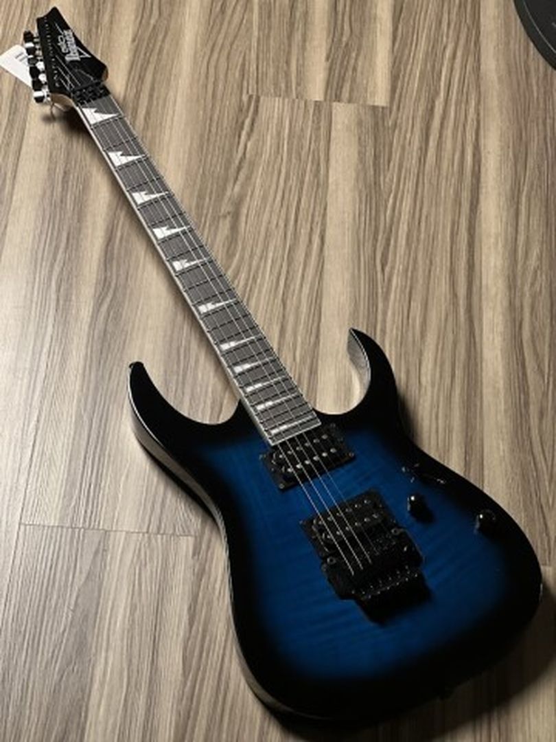 Ibanez GRG320FA-TBS Electric Guitar in Transparent Blue Sunburst